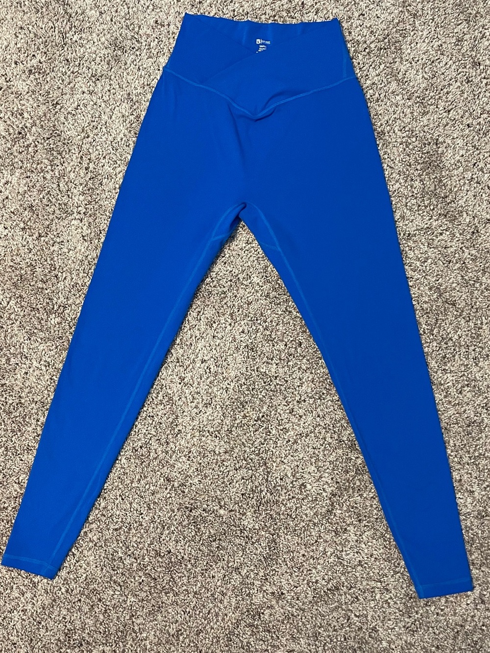 Buffbunny Collection Royal Blue High-Rise cross waist Leggings